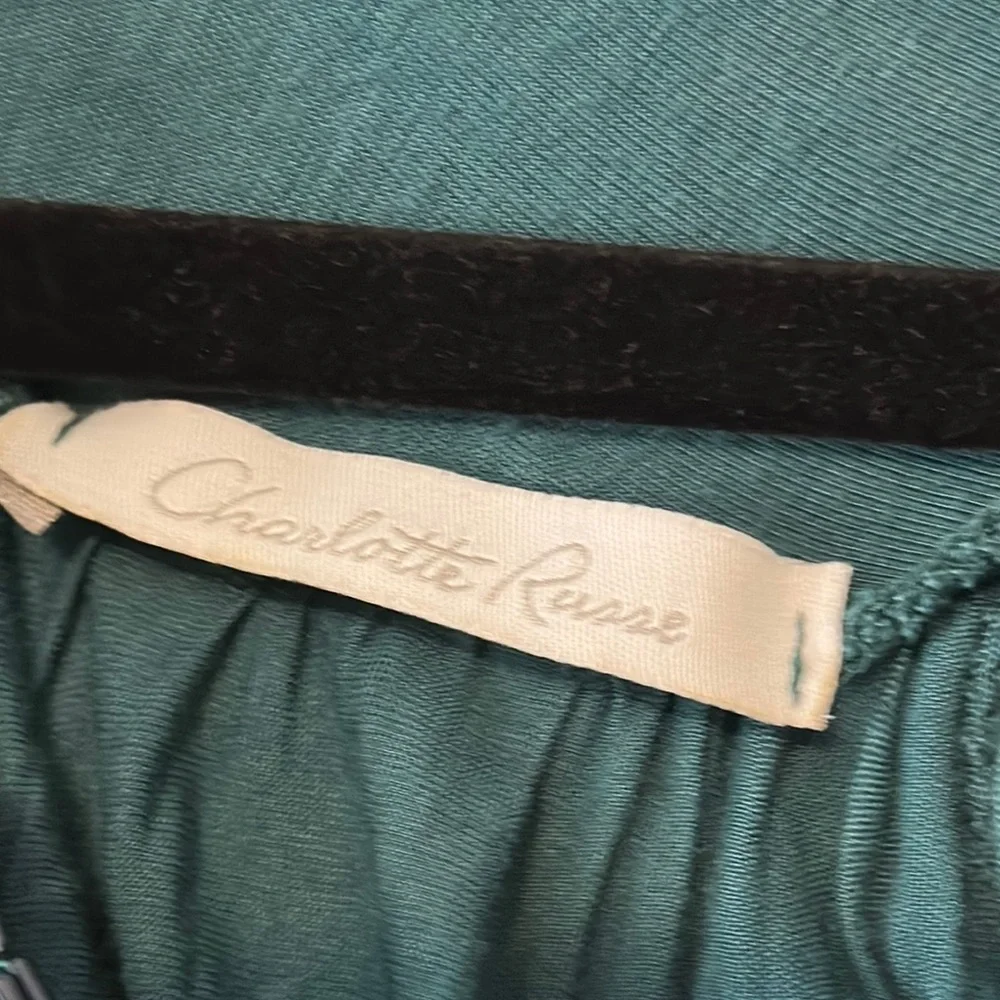 Charlotte Russe Teal Embellished Tank Top - Picture 2 of 5